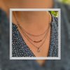 Collier 3 rangs unakite, grenat et pierre de soleil – Image 2