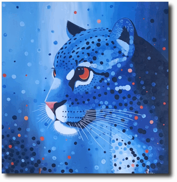Panthère bleue éthérée